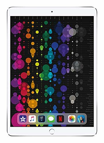 Pantalla de iPad con burbujas de colores.