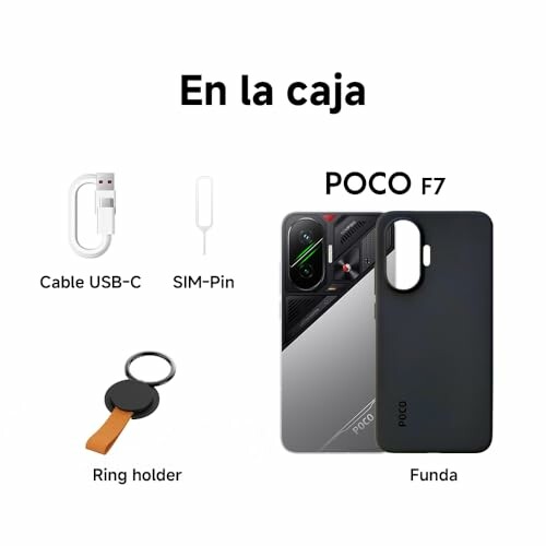 Accesorios incluidos con el POCO F7.