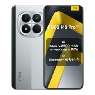 Teléfono inteligente POCO M8 Pro con batería de 6500 mAh y carga rápida.