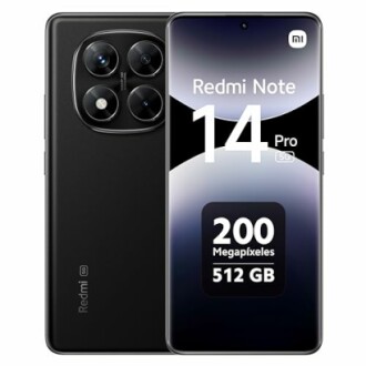 Teléfono inteligente Redmi Note 14 Pro 5G con cámara de 200 megapíxeles y almacenamiento de 512 GB.