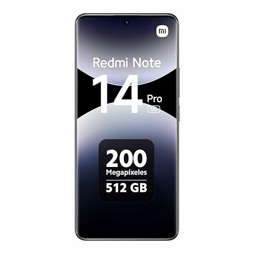 Smartphone Redmi Note 14 Pro con 200 megapíxeles y 512 GB.