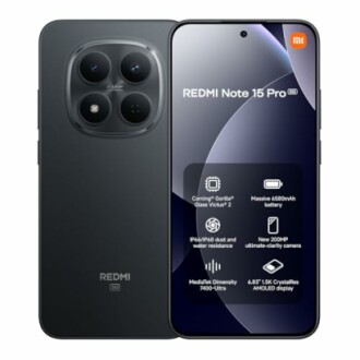 Teléfono inteligente Redmi Note 15 Pro 5G con cámara avanzada y pantalla AMOLED.