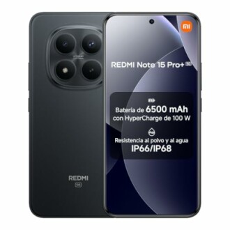 Teléfono inteligente Redmi Note 15 Pro+ con batería de 6500 mAh y resistencia al agua.