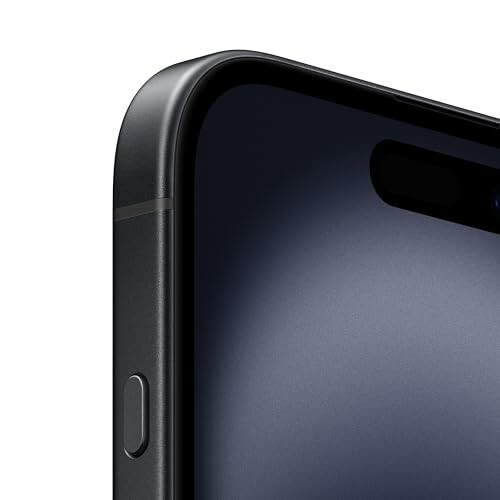 Primer plano del borde de un smartphone moderno.