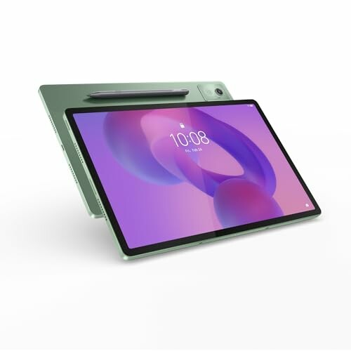 Tablet moderna con lápiz óptico.